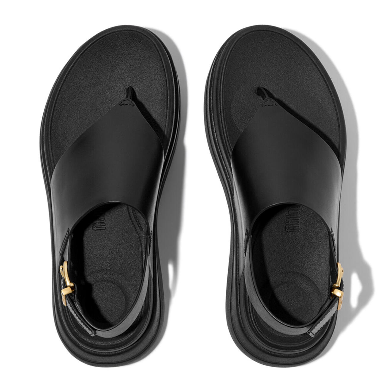 Sandales compensées cuir bride arrière femme FitFlop F-Mode 5/7