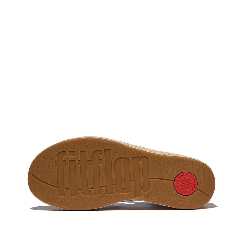 FITFLOP FitFlop Platfforms Espadr. Leather Fisherman Wedge Sandals  ZWART 42