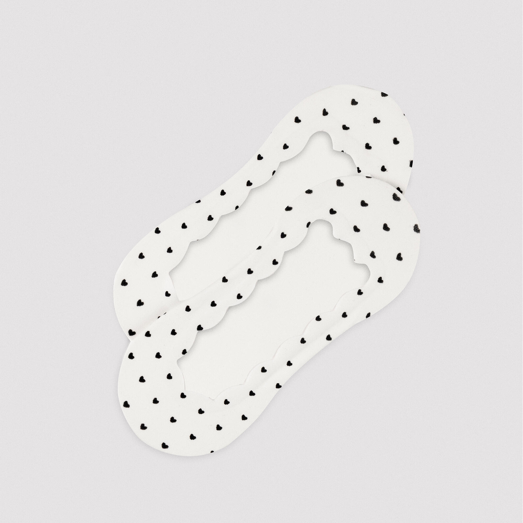Pack de 3 calcetines pinkies elásticos estampados corazones 2/7