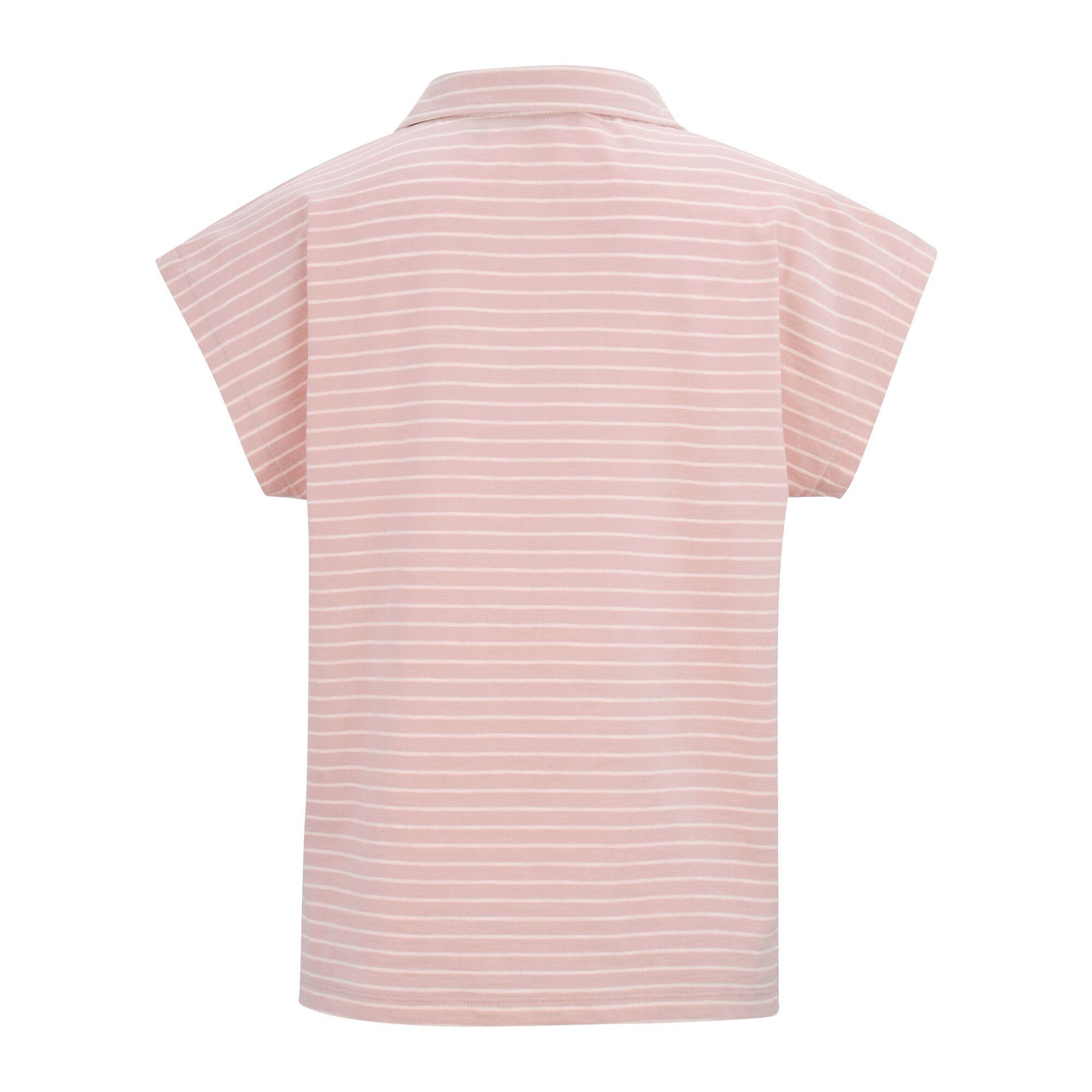 Camiseta Lorana para Mujer Rosa Niebla, Blanco 2/4