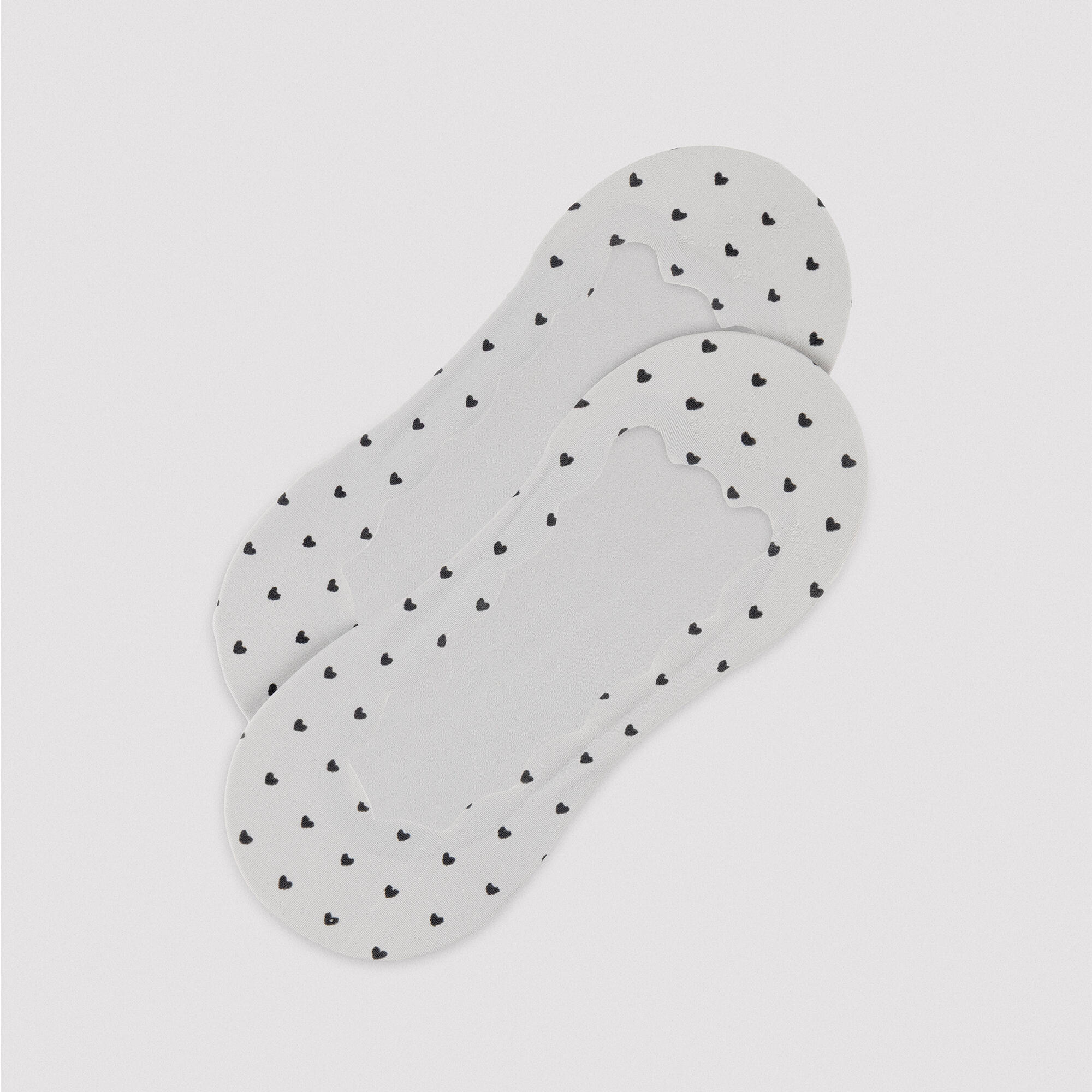 Pack de 3 calcetines pinkies elásticos estampados corazones 4/7