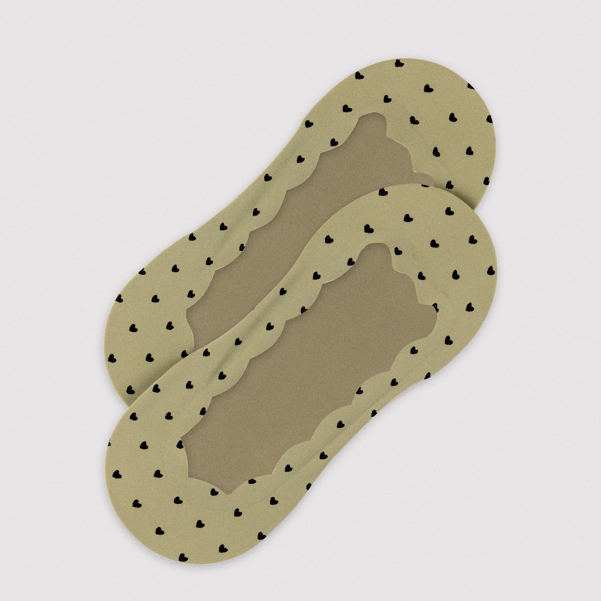 Pack de 3 calcetines pinkies elásticos estampados corazones 6/7