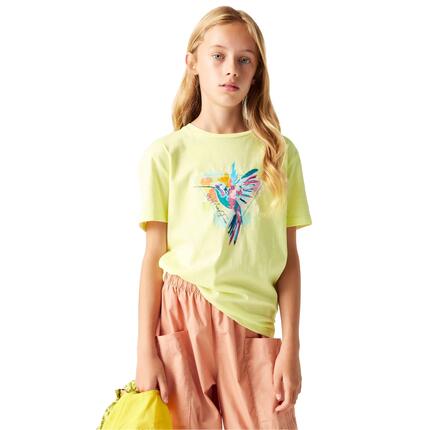 Tshirt Manches Courtes Motif/style Colibri TRAILBLAZER Enfant (Jaune Clair