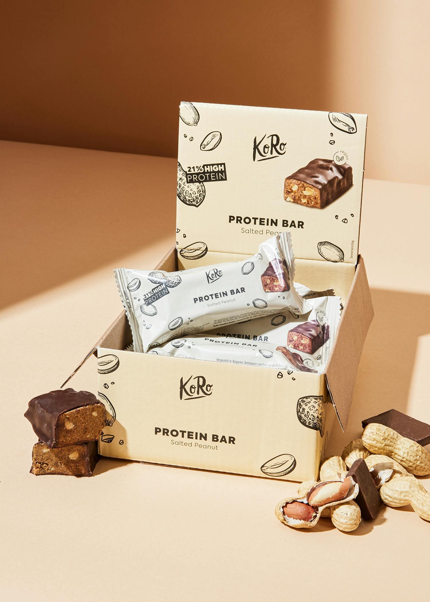 Barre protéinée vegan cacahuètes salées bio 12 x 50 g 2/6