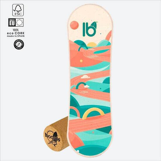 Balance Board IBOARDS Land – Skate/Snow Trainer mit Korkrolle