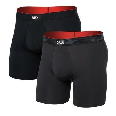 Boxershorts - 2-pack- multi-sport mesh - hydro blue / faded black
