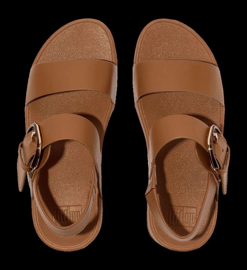 Sandales FitFlop Lulu en cuir à bride arrière et boucle en résine 3/6
