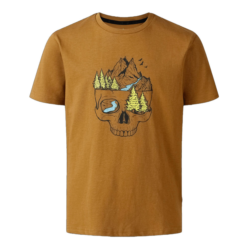Childrens/Kids Trailblazer III Skull TShirt (Dark Cumin Yellow)
