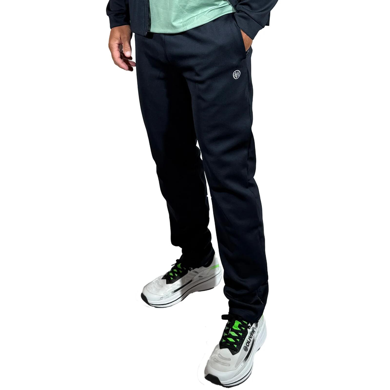 Homme Pantalon d'entraînement – Respirant avec fermeture éclair, Bleu marine 3/4