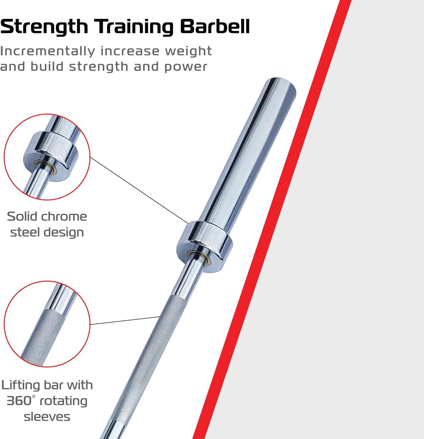 Zestaw sztangi Body Revolution 6ft Barbell Bar i wiosłowania sztangą T-Bar 4/5