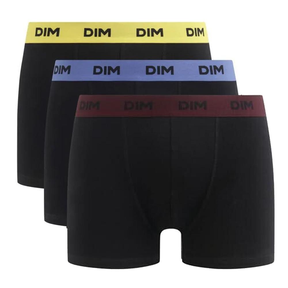 Dim Mix & Colors Men's Boxer Shorts - Black/Pink (Pack of 3)