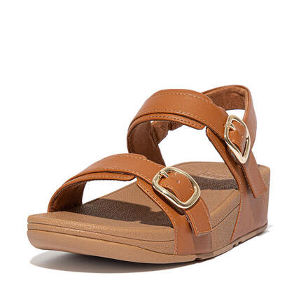 FITFLOP Lulu Adjustable Sandal - Leather LICHTBRUIN 36