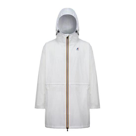 Coupe-Vent Long Blanc Unisexe K-WAY Le Vrai 3.0 Elysees