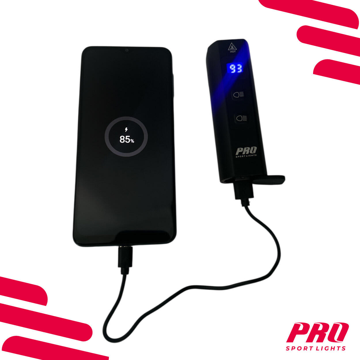 Luci per bicicletta anteriore e posteriore da 1300 e 120 lumen 4/7
