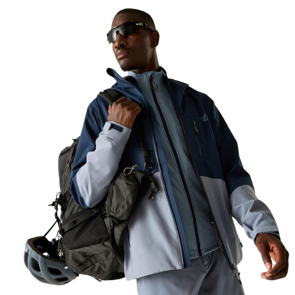 Mens Arising IV Two Tone Waterproof Jacket (Navy/Mercury)
