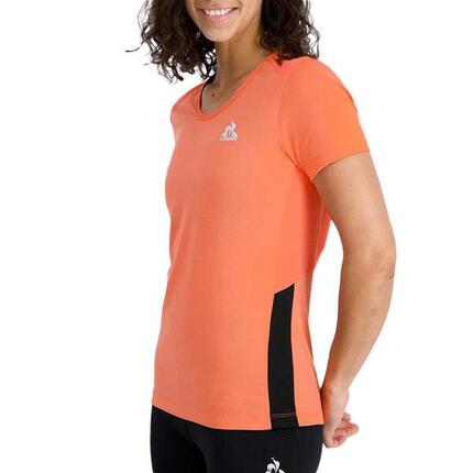 Le Coq Sportif Damen Trainings T-Shirt Orange N°1