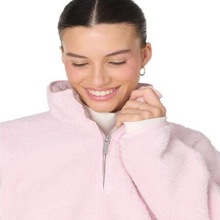 Pull Polaire à Demi-Zip et Capuche Sweaty Betty Fleece