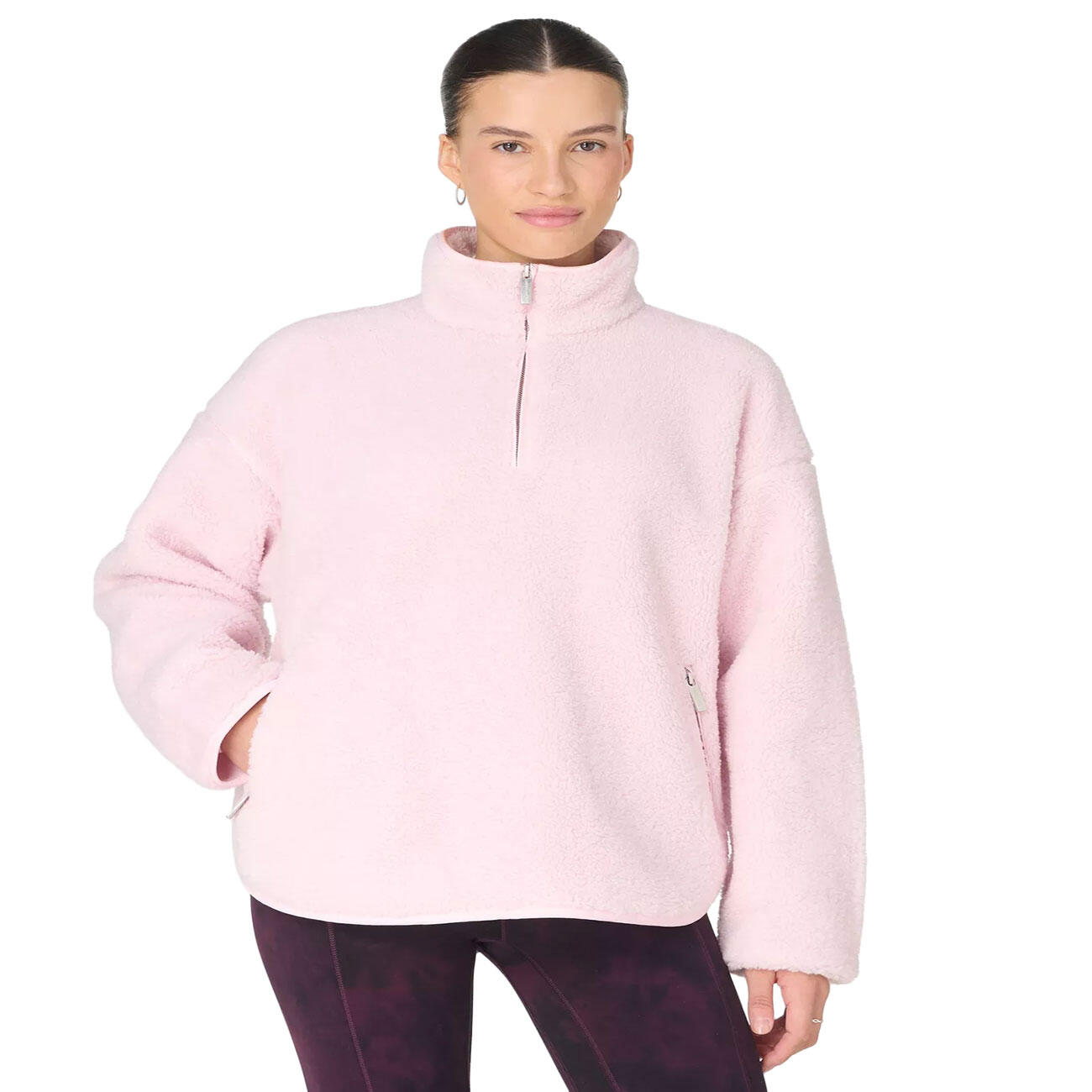 Pull Polaire à Demi-Zip et Capuche Sweaty Betty Fleece 5/7