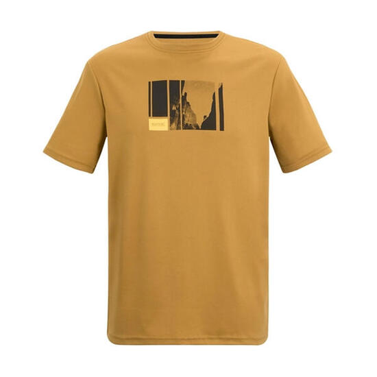 Tshirt Motif/style Escalade En Montagne FINGAL Homme (Marron Bois)