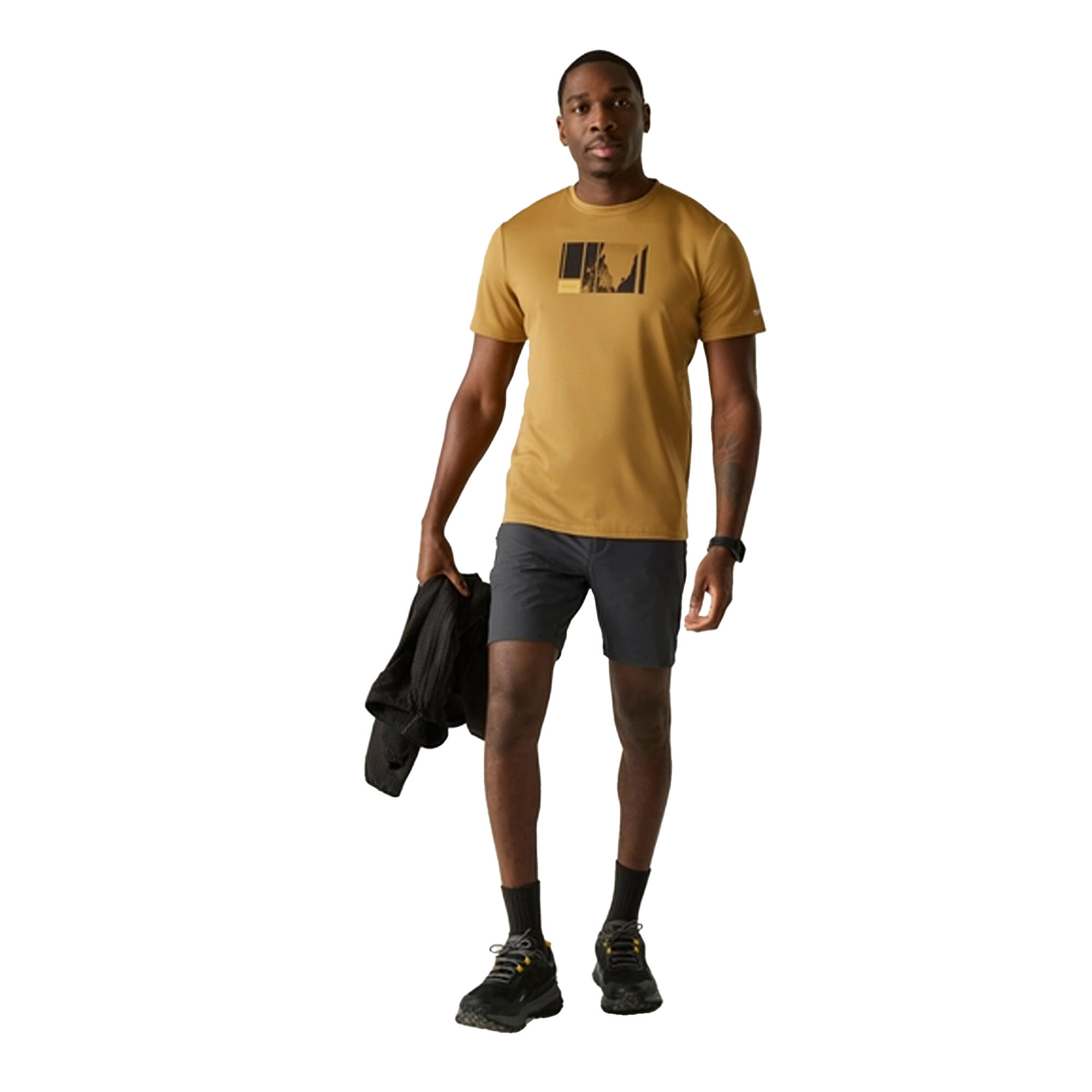 "Fingal" TShirt für Herren Holzbraun 4/5