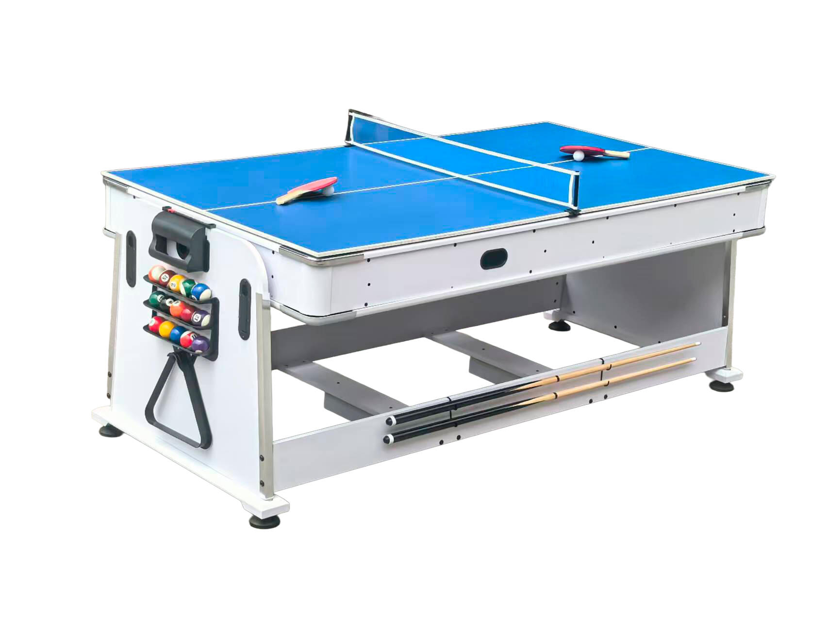 Jogo giratório multifuncional 4 em 1 Olimpus Branco – Tapete Azul 3/4