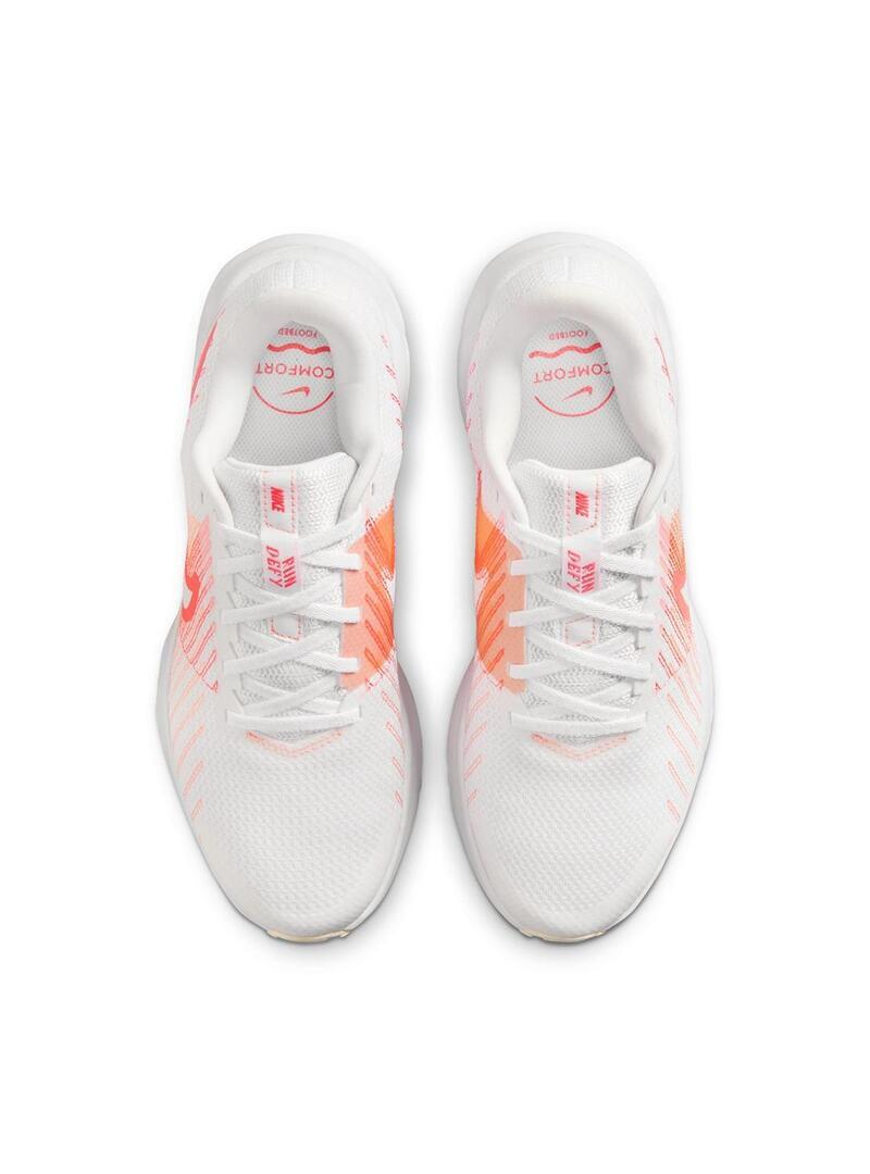 Nike Run Defy Damen Laufschuhe Weiß 7/7