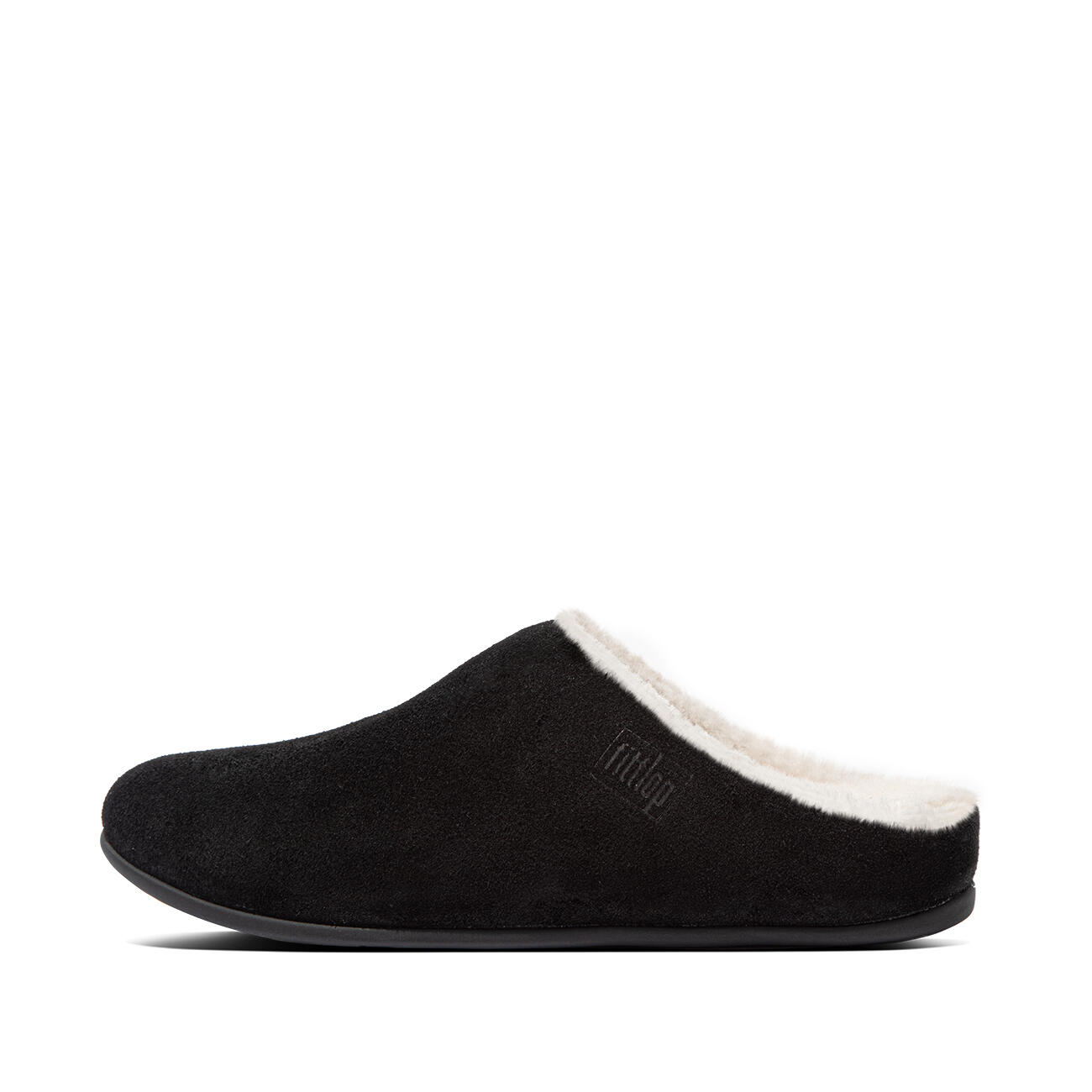 FITFLOP Chrissie Shearling Pantoffels- zwart- iQushion-zool technologie  ZWART 3/7