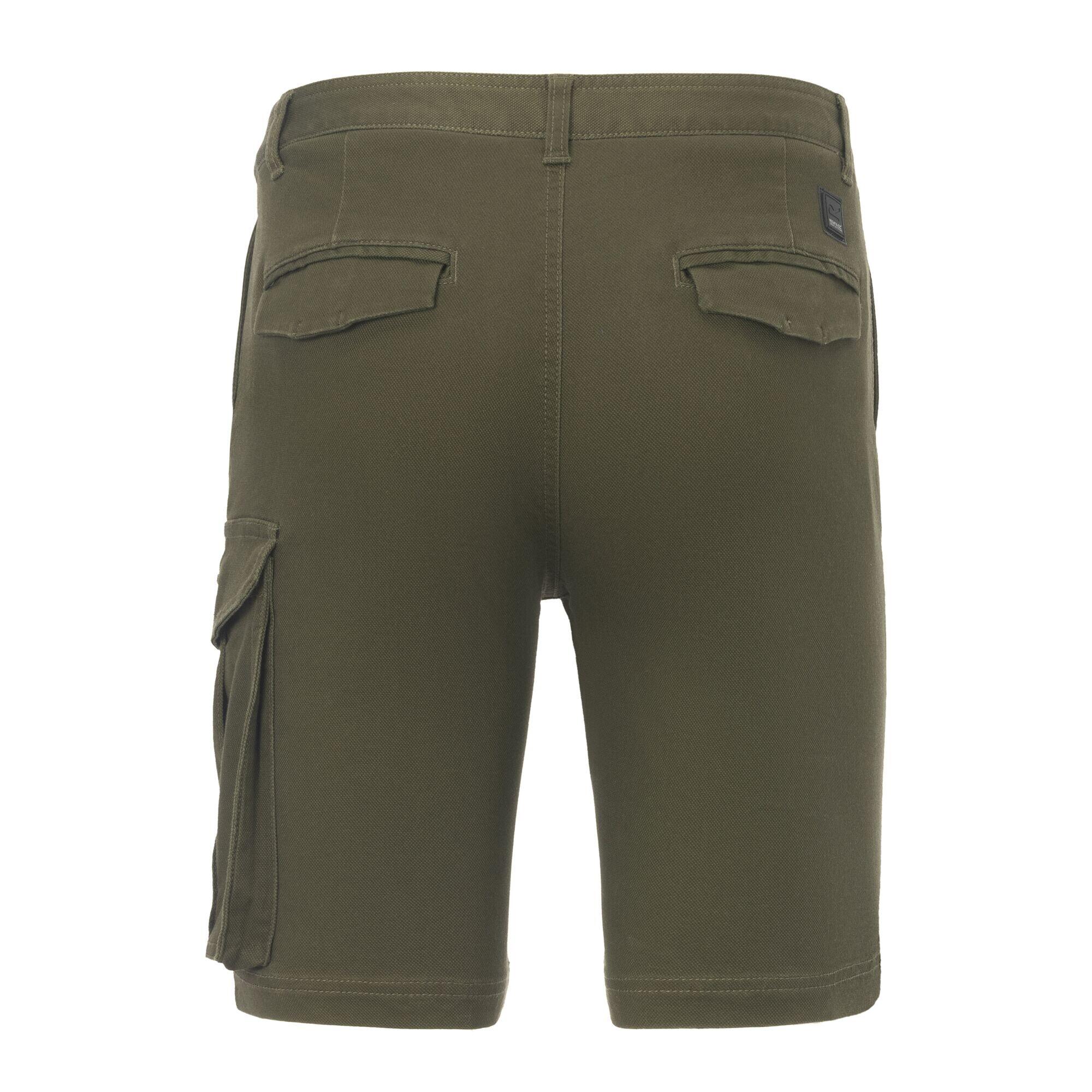 Bendrick Pantaloncini Uomo Regatta Cachi Scuro Verde 2/4