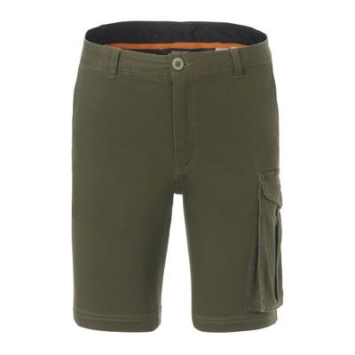 Heren bendrick korte broek (donkere khaki/groen)