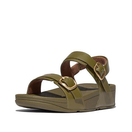 FITFLOP FitFlop Lulu Adjustable Sandal - Leather CAMOUFLAGE-GROEN 36