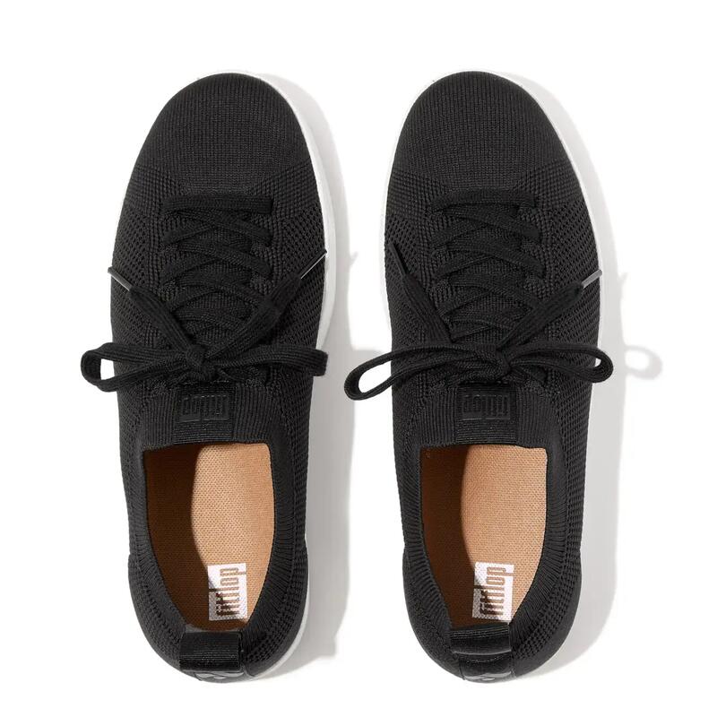 FITFLOP Rally E01 Sneaker - Knit  ZWART 36