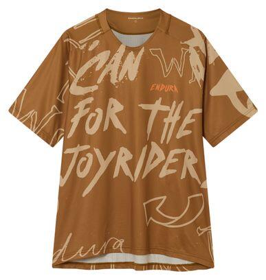 Endura Singletrack Print Kurzarm-Trikot Braun Herren