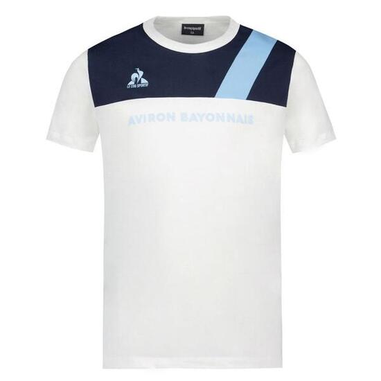 Aviron Bayonnais T-Shirt Blanc Homme Le Coq Sportif N°1