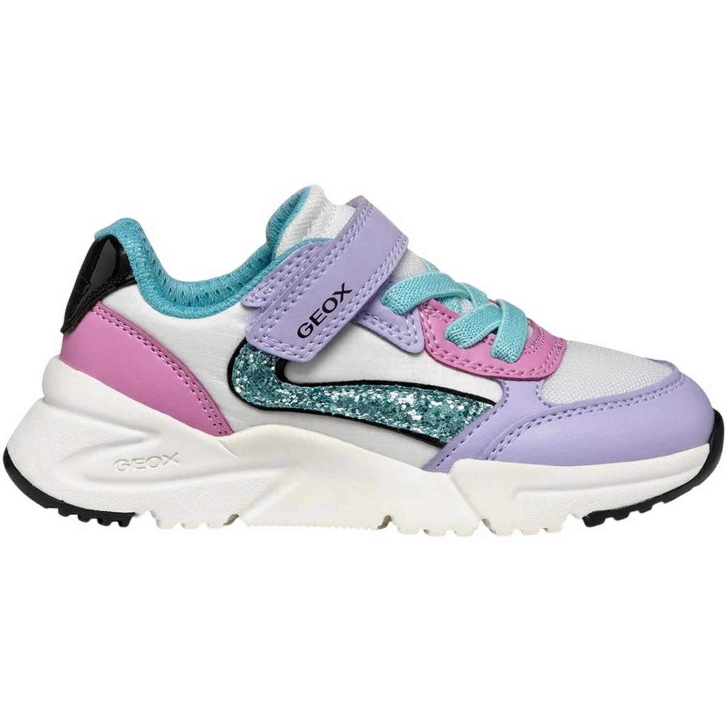 Baskets LOFTUS Fille (Lilas / Turquoise Vif / Blanc / Rose) 3/4