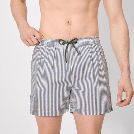 Maillot de bain une pièce à rayures vertes