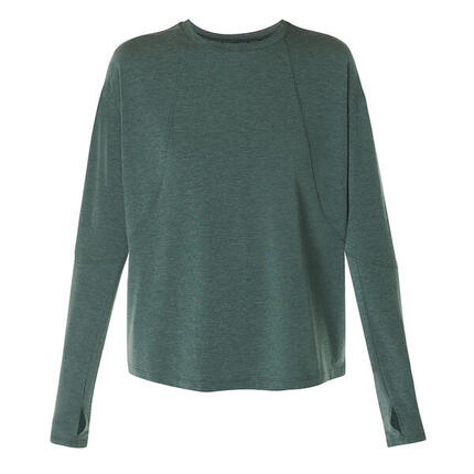 SWEATY BETTY Soft Flow Studio Long Sleeve Top T-shirt MOSGROEN XS