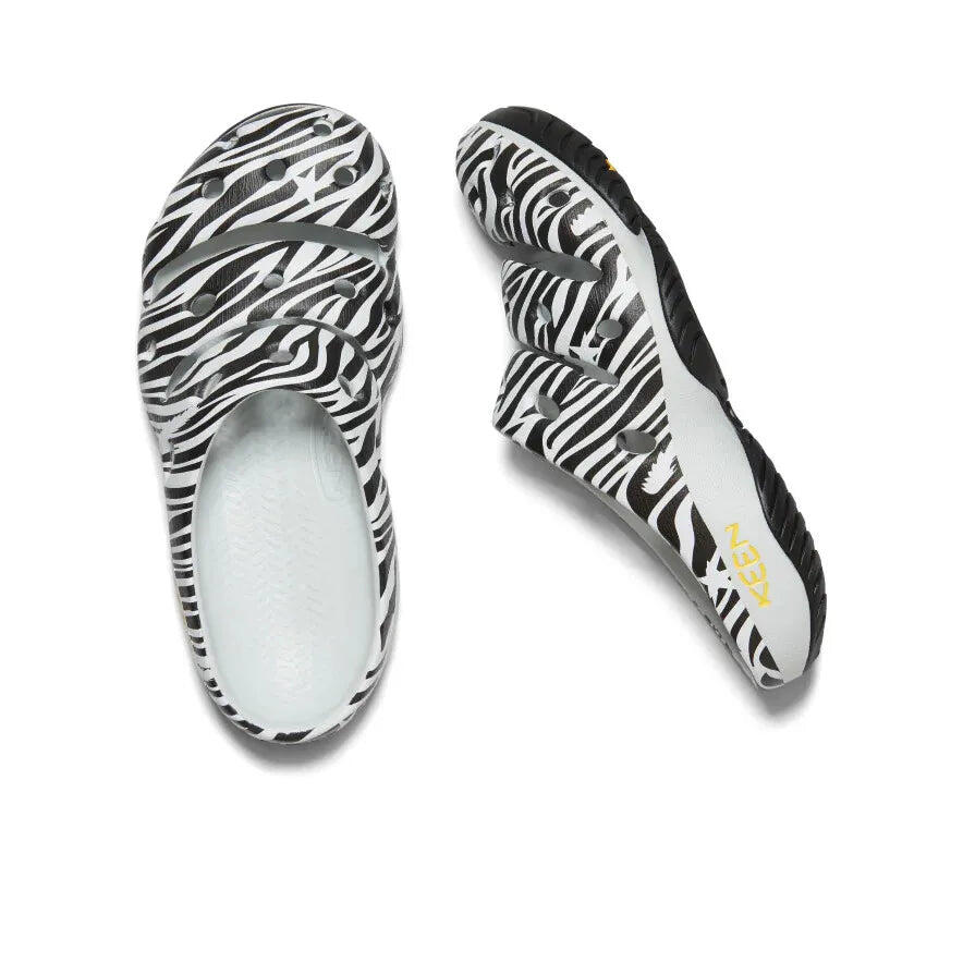Keen Yogui W Damenpantoletten Zebra-Muster 3/7