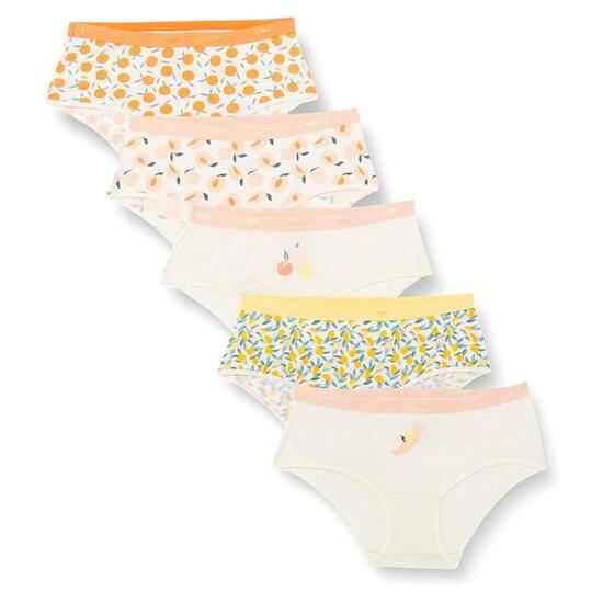 X5 Culottes Blanches Imprimés Tropical Blanc Femme DIM D4C20