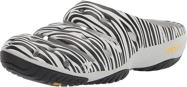 Keen Yogui W Damenpantoletten Zebra-Muster 4/7