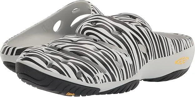 Keen Yogui W Damenpantoletten Zebra-Muster 6/7