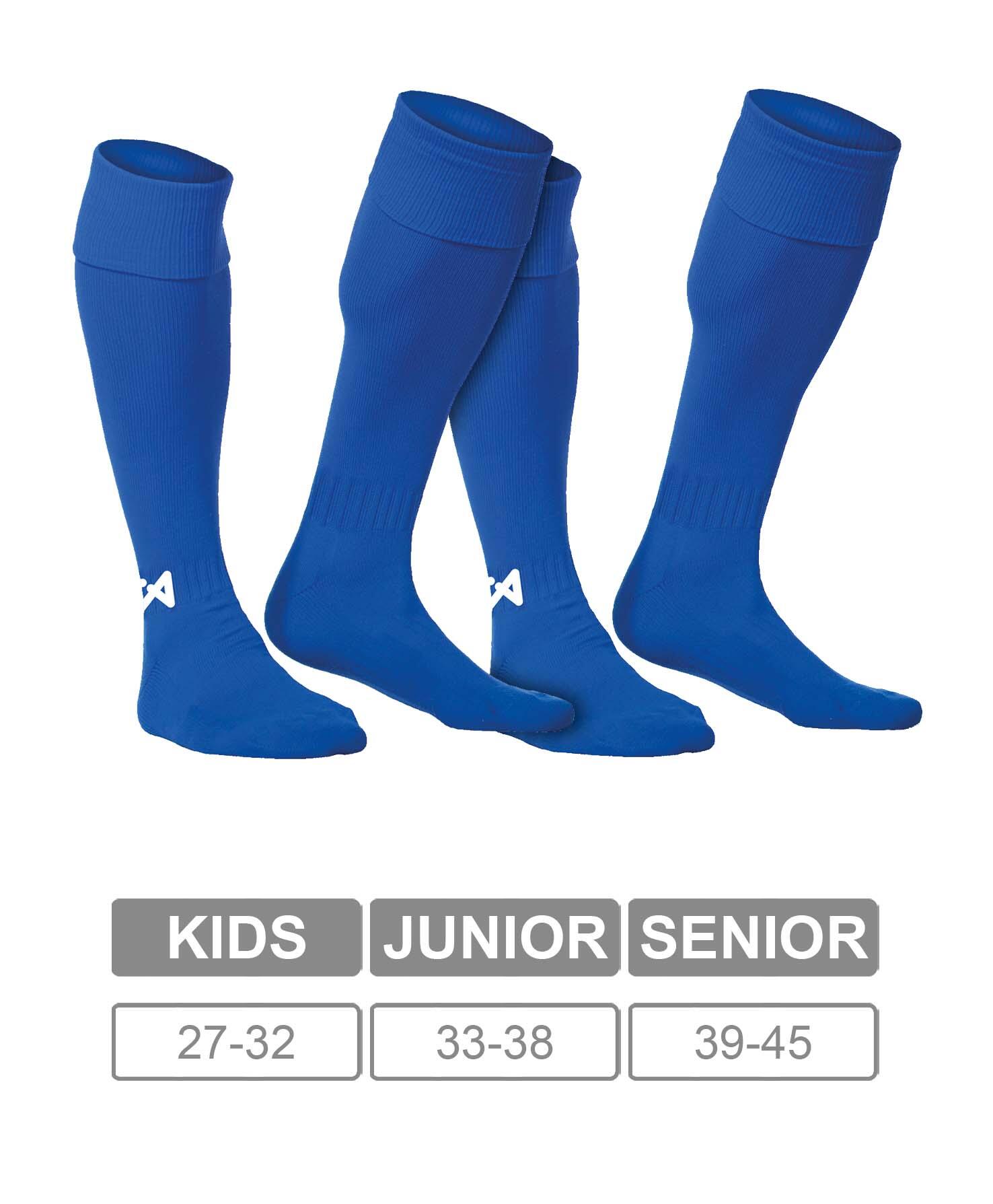 Pack 2 pares de Medias de Fútbol Asioka Soccer Royal Anti-pilling 4/6