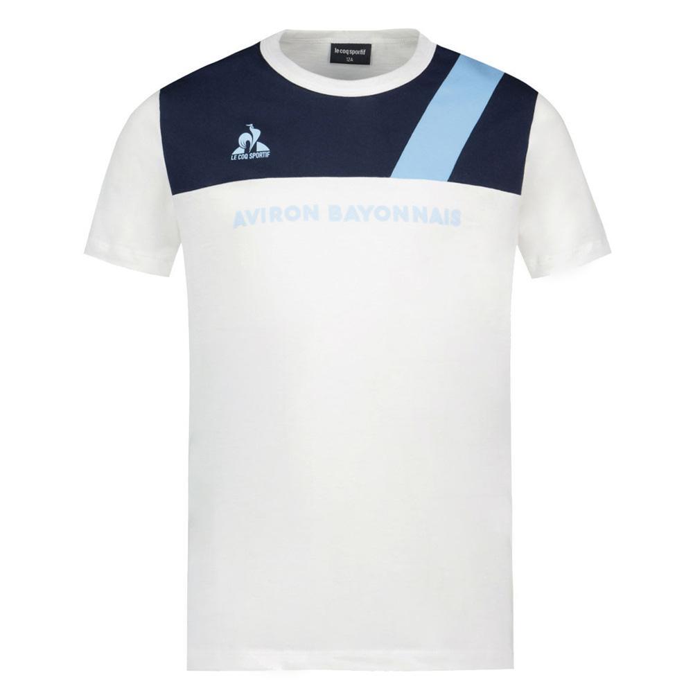 Men's Aviron Bayonnais Le Coq Sportif No.1 White T-Shirt