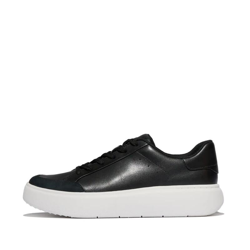 FITFLOP FitFlop Rtg Leather/Suede Sneakers  ZWART 37