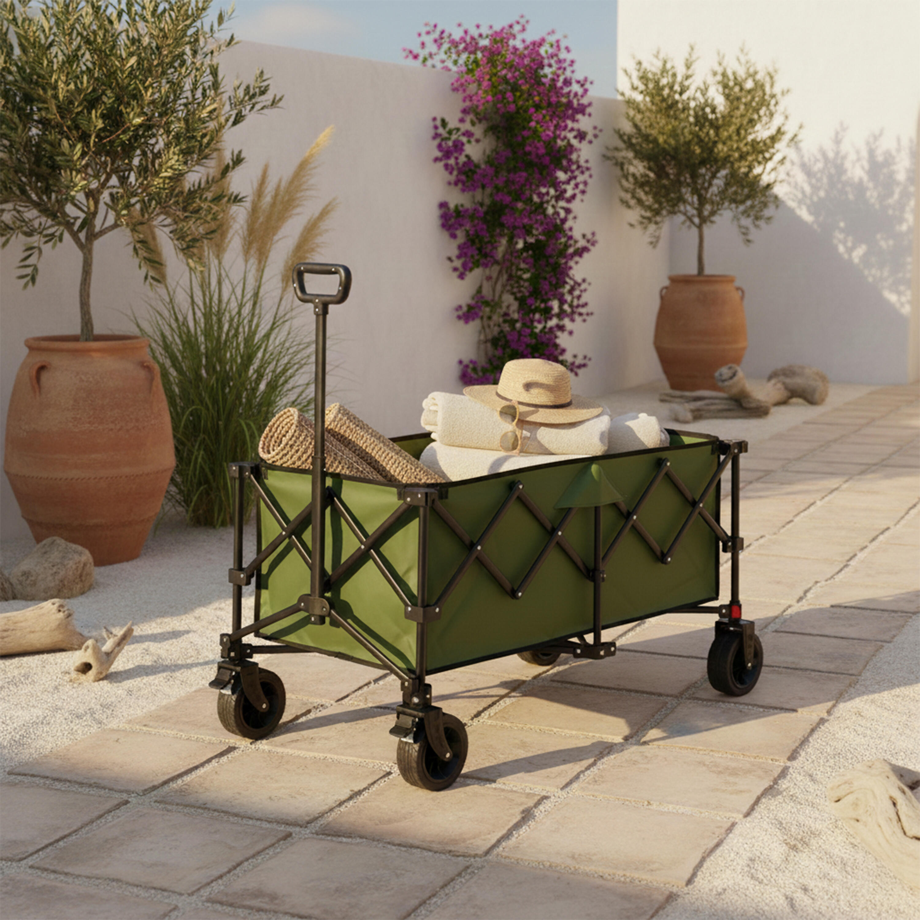 Chariot de Plage - AXI SB141 - Pliable - Vert | Capacité : 180 l 3/7