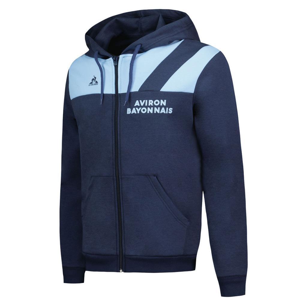 Aviron Bayonnais Sweat Bleu Homme Le Coq Sportif  Hoody N°1 1/3