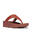 FITFLOP Lulu Lederen Teenslipper - Microwobbleboard-zool technologie  TERRACOTTA