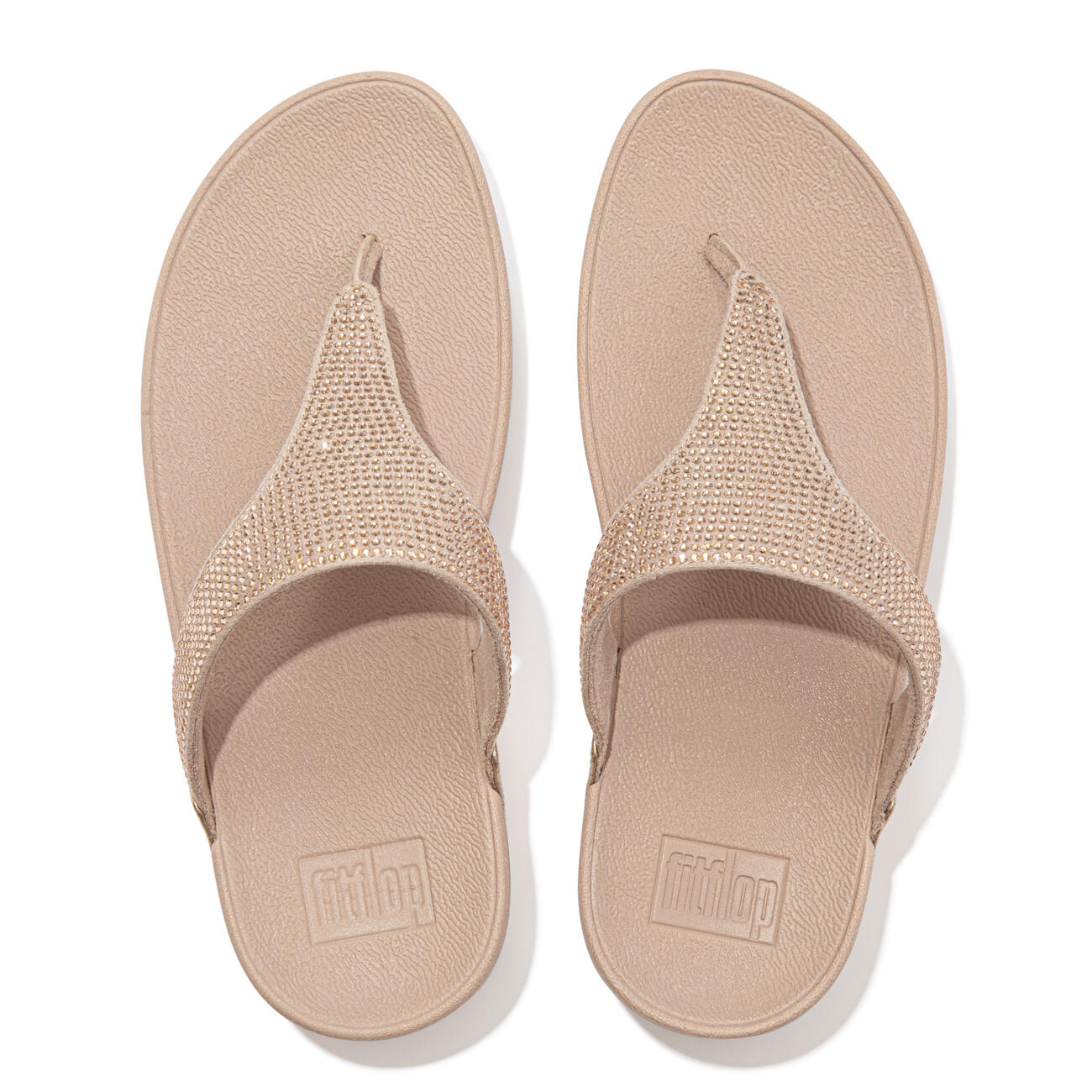 FITFLOP Lulu Toepost Slippers - Hotfix  ROSE GOUD 41 4/7