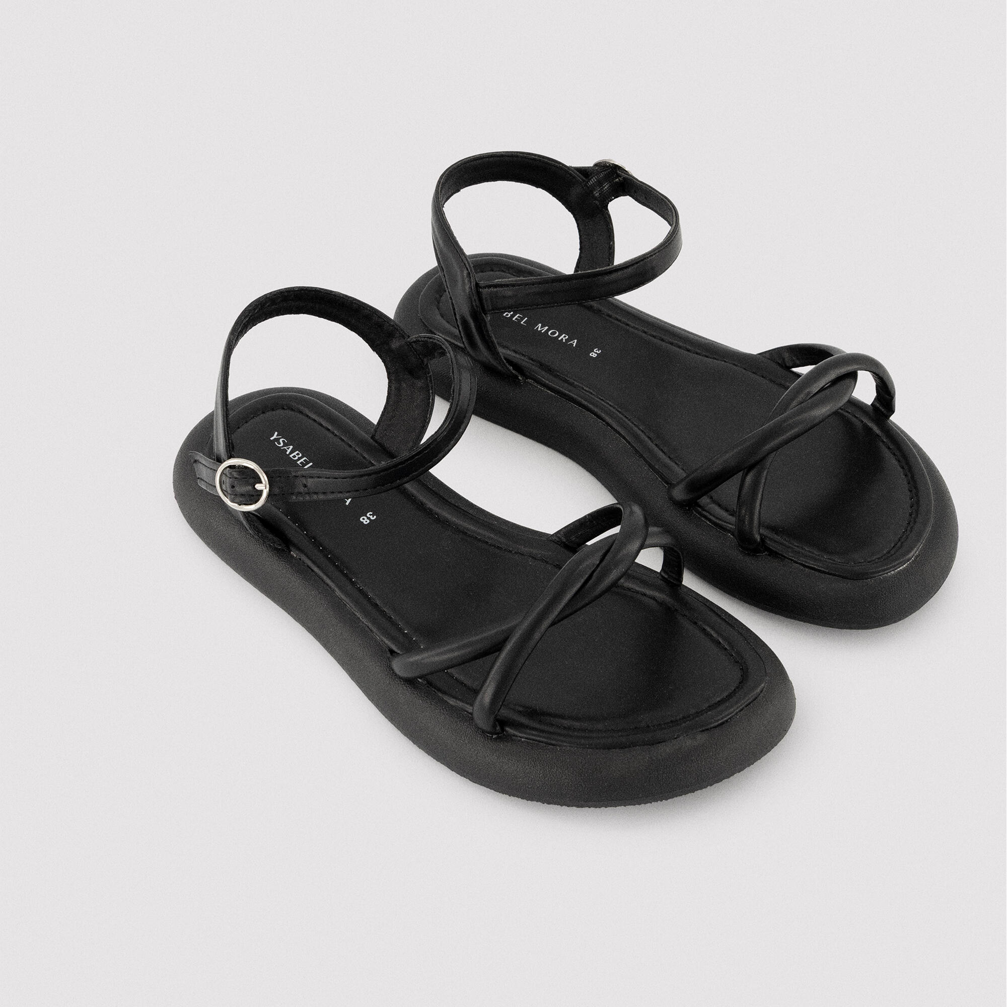 Sandalias casual negras 2/3