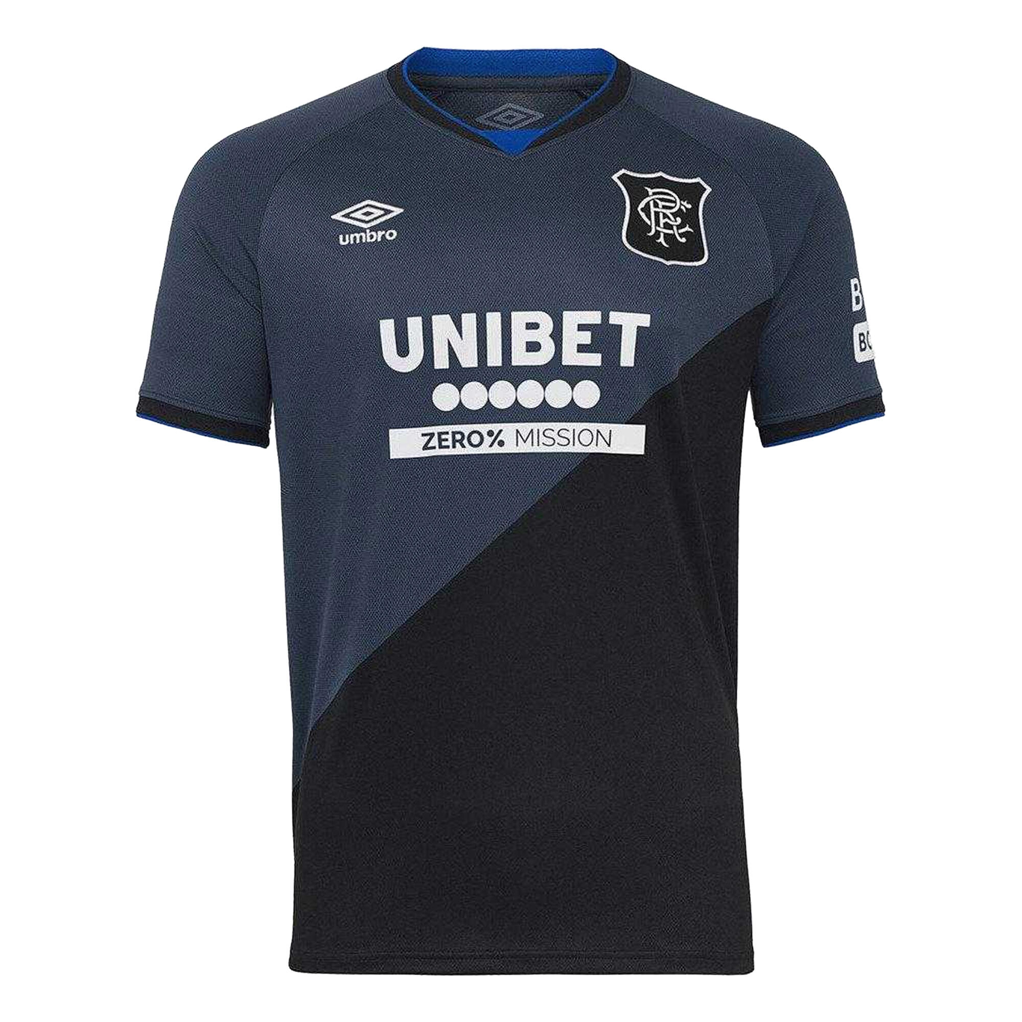 Maillot Third Manches Courtes Motif/style Rangers FC 25/26 Homme (Indigo / Noir) 1/1