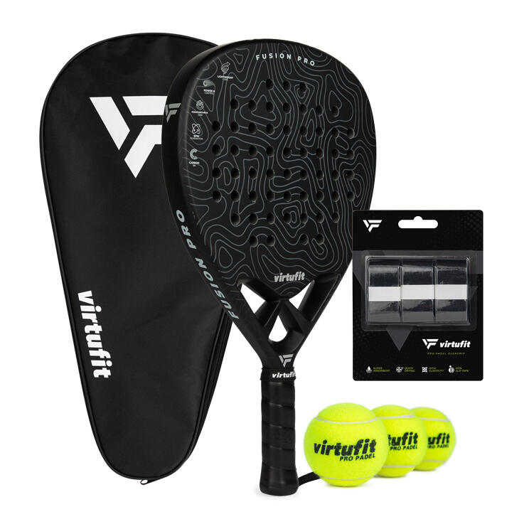 Fusion Pro Padel Set - Black and grey